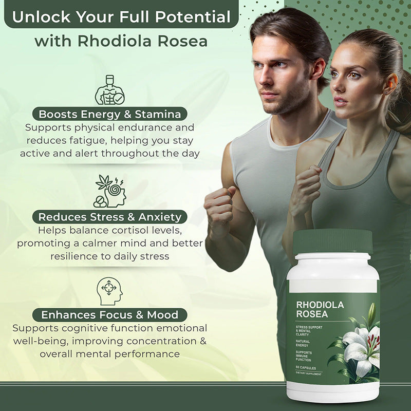 🏆Flash Sale⚡ 50K+ SOLD! Almost Gone-💥🏆Floraviva Rhodiola Rosea Capsules-ZDQ8