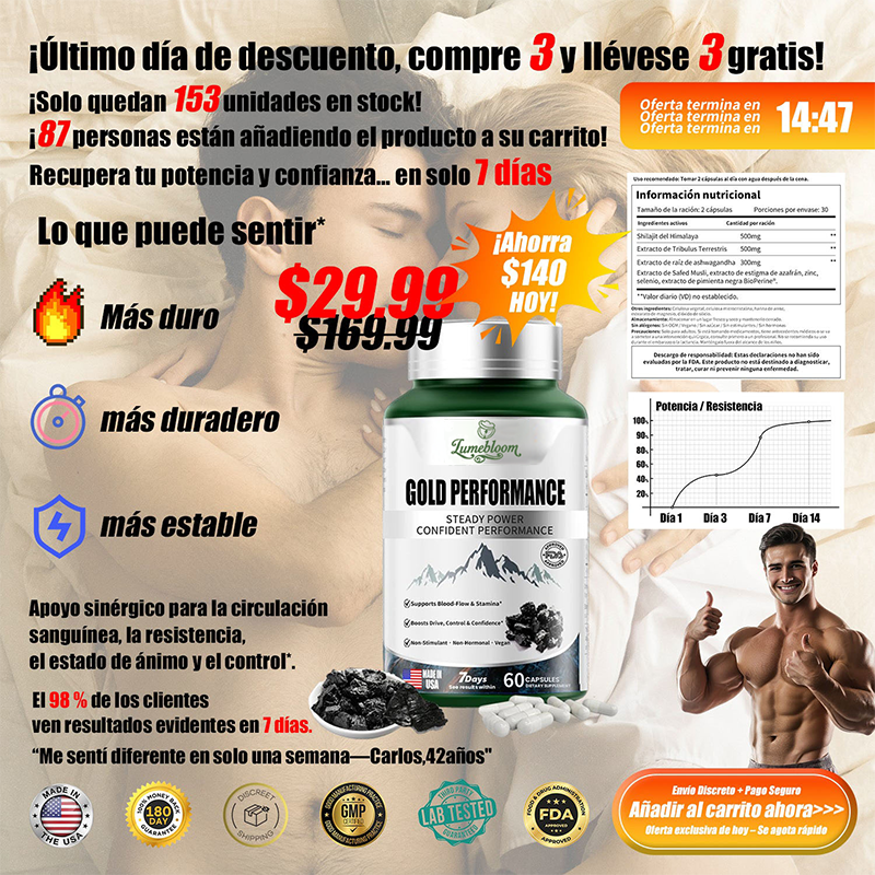 𝑳𝒖𝒎𝒆𝒃𝒍𝒐𝒐𝒎® 𝐂𝐚́𝐩𝐬𝐮𝐥𝐚𝐬 𝐝𝐞 𝐑𝐞𝐧𝐝𝐢𝐦𝐢𝐞𝐧𝐭𝐨 𝐆𝐨𝐥𝐝 — 𝐑𝐞𝐜𝐮𝐩𝐞𝐫𝐚 𝐭𝐮 𝐥𝐢𝐝𝐞𝐫𝐚𝐳𝐠𝐨: 𝐫𝐞𝐜𝐮𝐩𝐞𝐫𝐚 𝐭𝐮 𝐞𝐬𝐭𝐚𝐝𝐨 𝐲 𝐜𝐨𝐧𝐟𝐢𝐚𝐧𝐳𝐚 𝐞𝐧 𝟑𝟎 𝐝𝐢́𝐚𝐬--𝐏𝐨𝐭𝐞𝐧𝐜𝐢𝐚𝐝𝐨𝐫 𝐍𝐚𝐭𝐮𝐫𝐚𝐥 𝐝𝐞 𝐓𝐚𝐦𝐚𝐧̃𝐨 𝐲 𝐑𝐞𝐬𝐢𝐬𝐭𝐞𝐧𝐜𝐢𝐚 𝐩𝐚𝐫𝐚 𝐇𝐨𝐦𝐛𝐫𝐞𝐬-𝟗𝟐𝟑𝐆