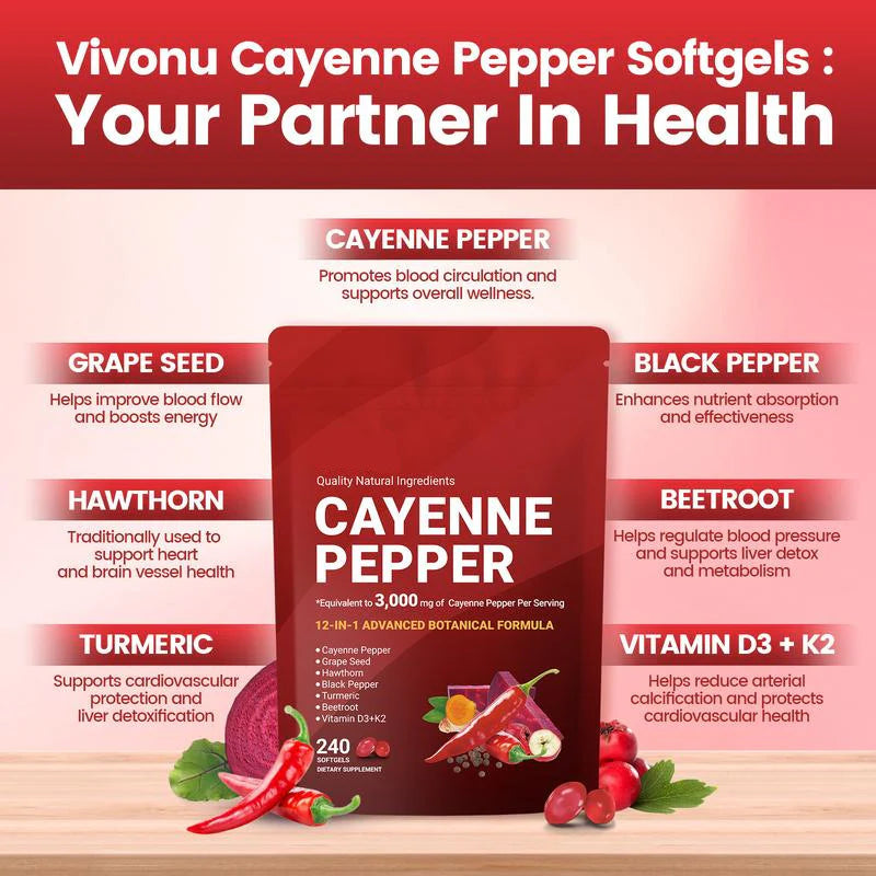 🏆BIG DEAL⚡Cayenne Pepper Softgels Supplement-SUY8