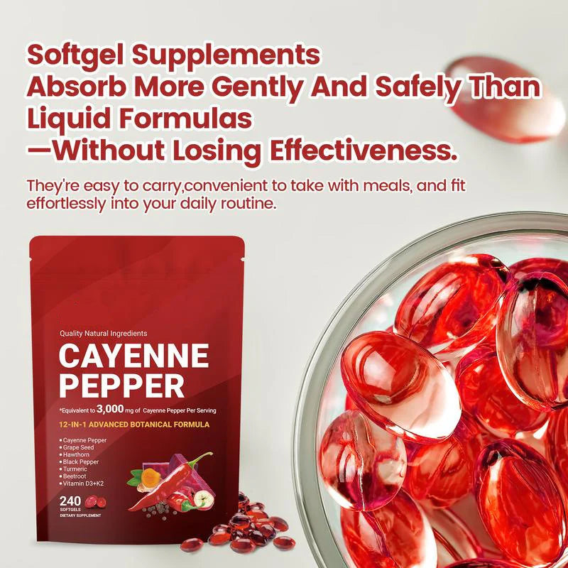 🏆BIG DEAL⚡Cayenne Pepper Softgels Supplement-SUY8