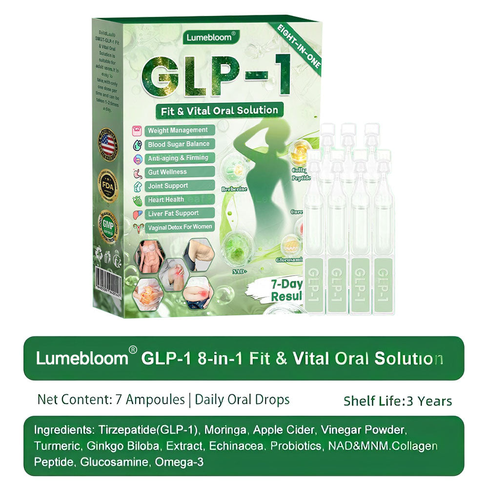 Lumebloom® GL𝐏-1 8-𝒊𝒏-1 𝙁𝙞𝙩 & 𝙑𝙞𝙩𝙖𝙡 𝖮𝗋𝖺𝗅 𝙎𝙤𝙡𝙪𝙩𝙞𝙤𝙣  (𝑱𝒖𝒔𝒕 𝒐𝒏𝒄𝒆 𝒂 𝒅𝒂𝒚, 𝒗𝒊𝒔𝒊𝒃𝒍𝒆 𝒄𝒉𝒂𝒏𝒈𝒆𝒔 𝒊𝒏 7 𝒅𝒂𝒚𝒔) ✅ 𝑭𝒐𝒓 𝒐𝒃𝒆𝒔𝒊𝒕𝒚, 𝒄𝒂𝒓𝒅𝒊𝒐𝒗𝒂𝒔𝒄𝒖𝒍𝒂𝒓 𝒉𝒆𝒂𝒍𝒕𝒉, 𝒅𝒊𝒂𝒃𝒆𝒕𝒆𝒔, 𝒔𝒍𝒆𝒆𝒑 𝒂𝒑𝒏𝒆𝒂, 𝒈𝒖𝒕 𝒉𝒆𝒂𝒍𝒕𝒉, 𝒋𝒐𝒊𝒏𝒕 𝒊𝒔𝒔𝒖𝒆𝒔, 𝒂𝒏𝒅 𝒎𝒐𝒓𝒆923