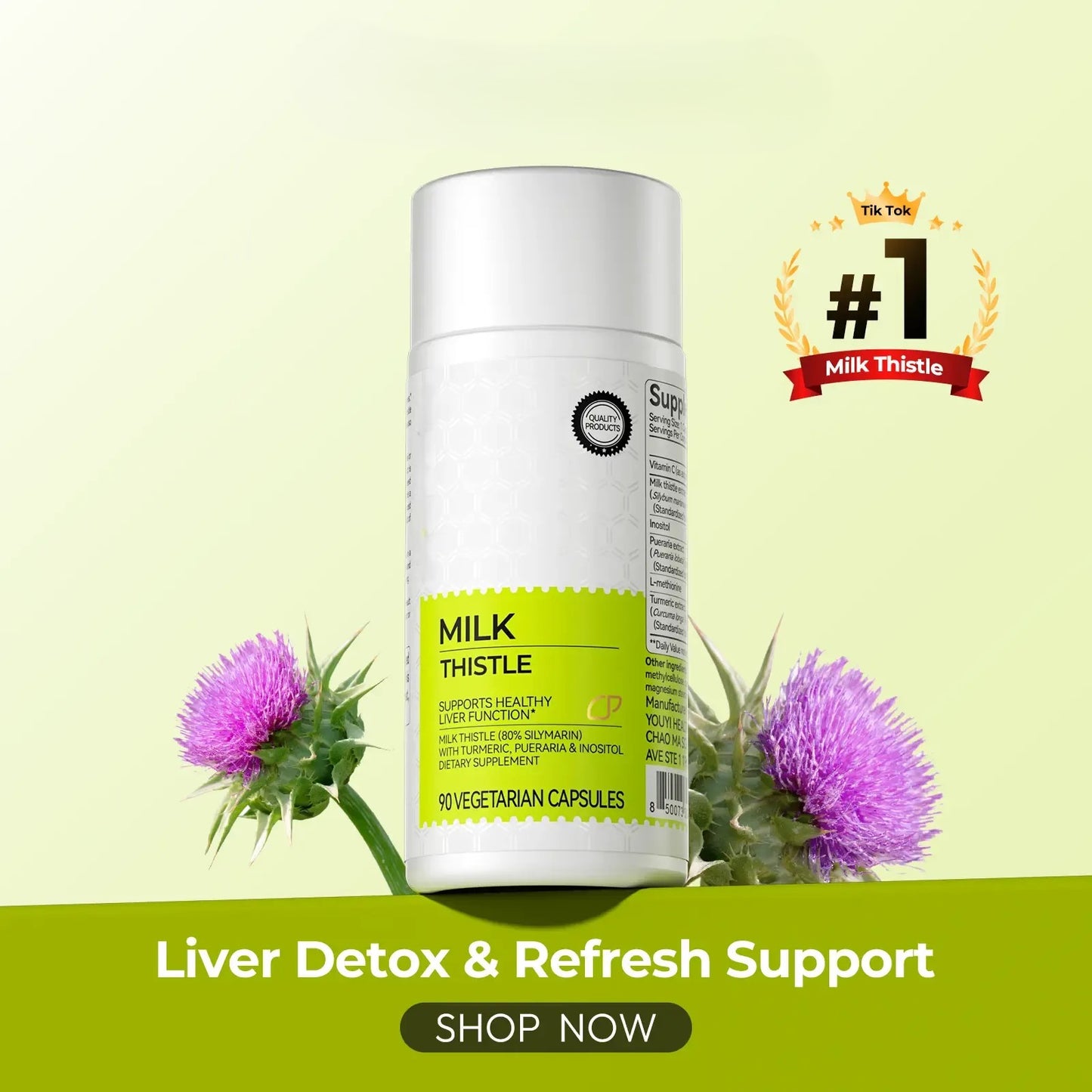 🏆Flash Sale⚡100K+ SOLD!💥🏆Oxyenergy Milk Thistle Liver Detox-ABB8