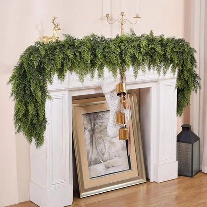 🏆Flash Sale⚡ 50K+ SOLD! Almost Gone-💥🏆Real Touch Winter Cedar Garland-W18