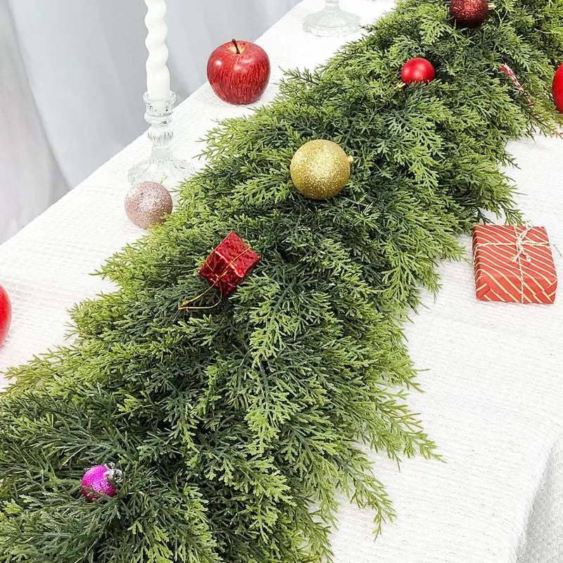 🏆Flash Sale⚡ 50K+ SOLD! Almost Gone-💥🏆Real Touch Winter Cedar Garland-W18