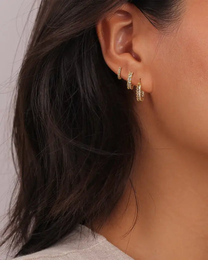 🏆Flash Sale⚡ 50K+ SOLD! Almost Gone💥- 14K Gold-Plated Hoop Earrings Gold Plated-H1