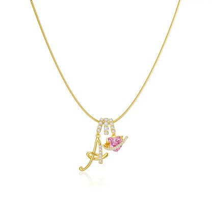 🏆Flash Sale⚡ 50K+ SOLD! Almost Gone💥-14K Gold Plated 3-Layering Initial A-Z Letter Pendant Necklaces for Women Snake Chain Choker-H1