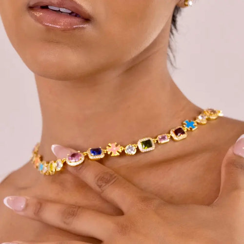 🏆Flash Sale⚡ 50K+ SOLD! Almost Gone💥-Solstice Gemstone Necklace (Unisex)-H1