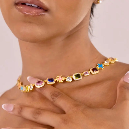🏆Flash Sale⚡ 50K+ SOLD! Almost Gone💥-Solstice Gemstone Necklace (Unisex)-H1