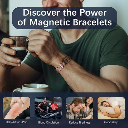 🧡 LAST DAY PROMOTION - 50%OFF 🧡 3X Ultra Strength Magnetic Bracelets for men - JSS6