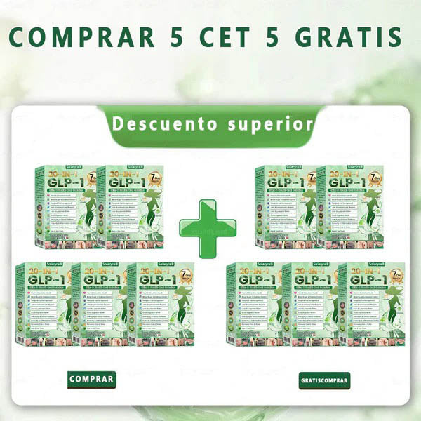 Lumebloom® GLP-1 20 en 1 Suplemento Adelgazante (Resultados Visibles en 7 Días) ayuda a mejorar la obesidad, la salud cardiovascular, la diabetes, la salud intestinal, los problemas articulares, una piel más firme y un aumento de energía.-XA