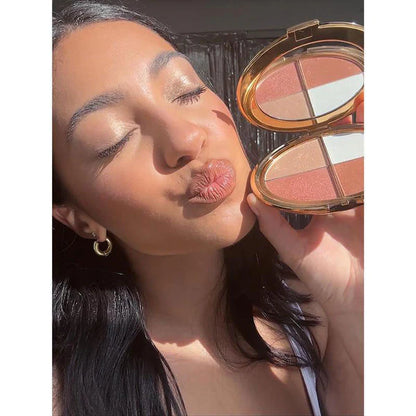 🔥First 100:2nd Item 60%Off🔥Highlighting Eye & Cheek Palette -W18