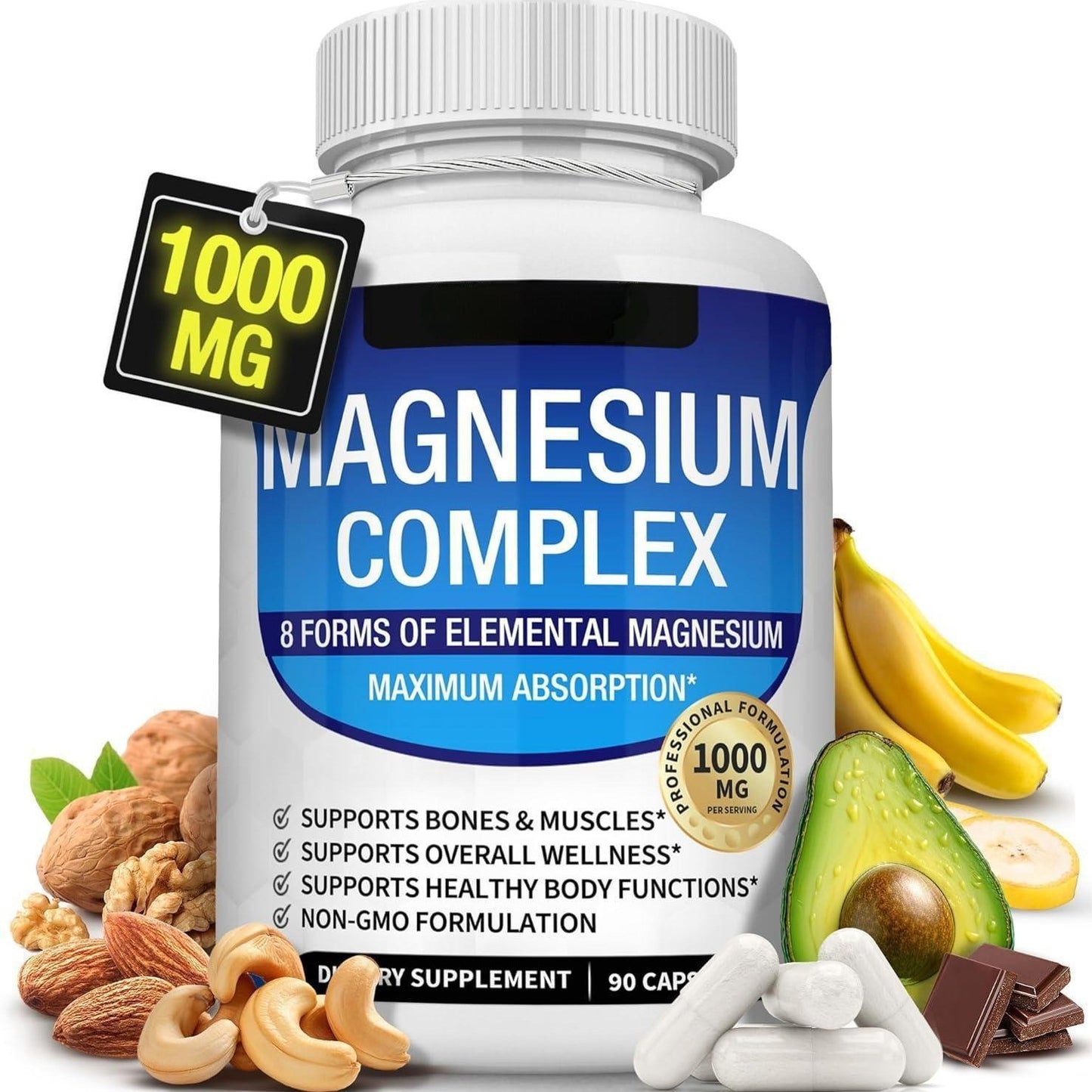 Magnesium Complex 8 Essential Magnesium Supplement Fitness Edible - JSS6