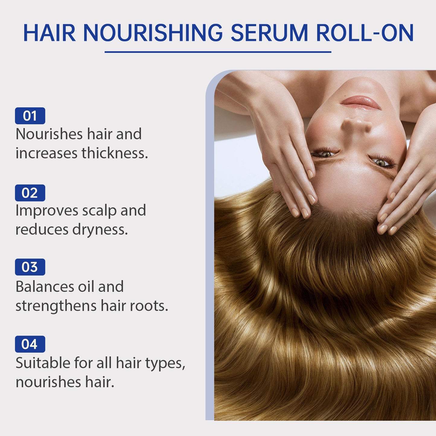 💙 Anniversary Big Sale Up To 50% 0FF 🤍 Advanced Hair Growth Roll-On Serum-JSS6