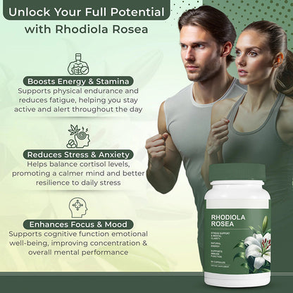 🏆Flash Sale⚡ 50K+ SOLD! Almost Gone-💥🏆Floraviva Rhodiola Rosea Capsules-ZDQ8