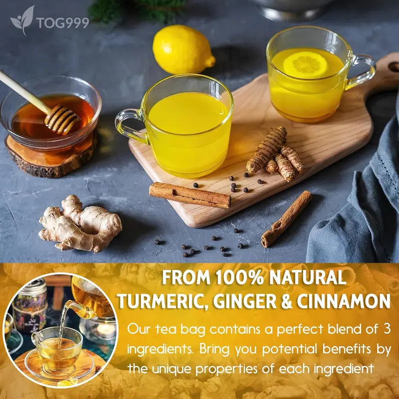 🏆#1 Best Seller⏰Flash Sale✨Turmeric Ginger Cinnamon Tea-ABB8