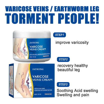 🏆Flash Sale⚡ 50K+ SOLD! Almost Gone💥-JAYSUING Varicose Veins Cream, Leg Massage Cream, Skin Firming Cream Leg Care Cream-H1