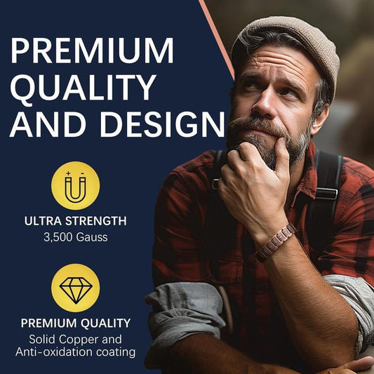 🧡 LAST DAY PROMOTION - 50%OFF 🧡 3X Ultra Strength Magnetic Bracelets for men - JSS6
