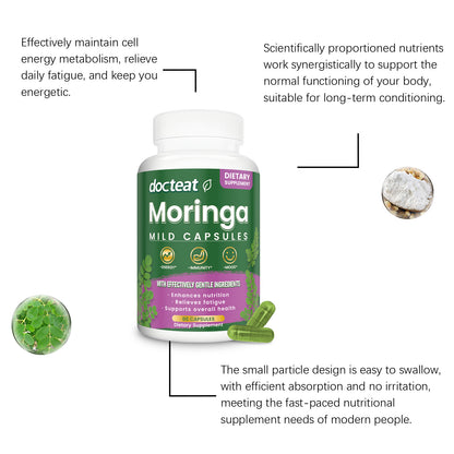 💥Brand-new upgraded version⚡50K+ SOLD!👇Moringa Capsules Immune Support - JSS6