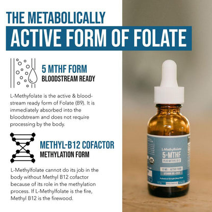 🏆Flash Sale⚡50K+ SOLD!💥🏆L Methyl Folate 15mg + B12 Pro Strength-ZDQ8