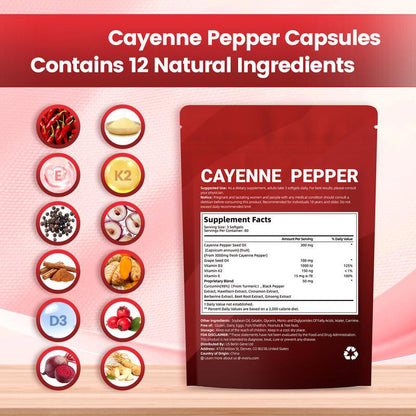 ⚡🎄Special Offer- 50%OFF🎁⚡Cayenne Pepper Softgels Supplement-Natural Male Enhancement Supplement for Size and Stamina-ABB8 yy
