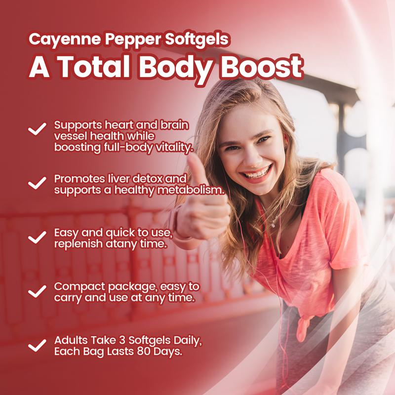 ⚡🎄Special Offer- 50%OFF🎁⚡Cayenne Pepper Softgels Supplement-Natural Male Enhancement Supplement for Size and Stamina-ABB8 yy