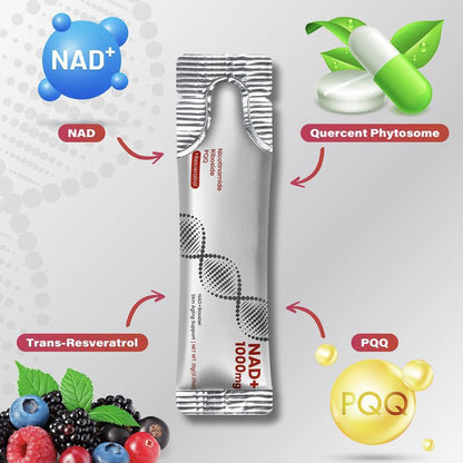 🤍 50% off Last 24 hours! 👇 1000mg NAD+ Berry Flavor Drink - JSS6