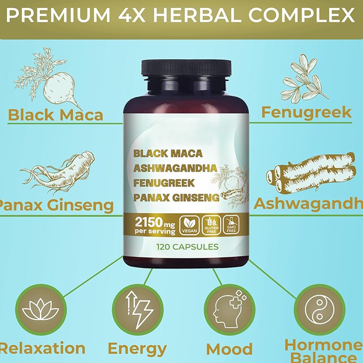 🏆Flash Sale⚡ 100K+ SOLD! Almost Gone-💥🏆#1 Organic Black Maca Root-CCC8