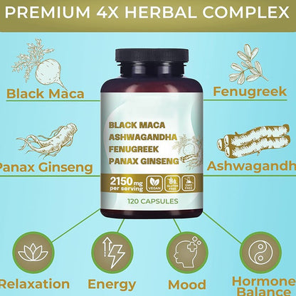 🏆Flash Sale⚡ 100K+ SOLD! Almost Gone-💥🏆#1 Organic Black Maca Root-CCC8