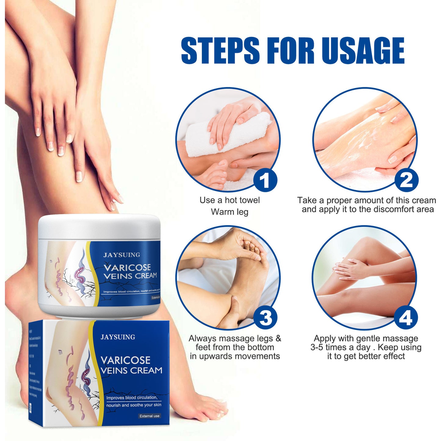 🏆Flash Sale⚡100K+ SOLD!🏆Leg Relief Varicose Veins Cream-ABB8