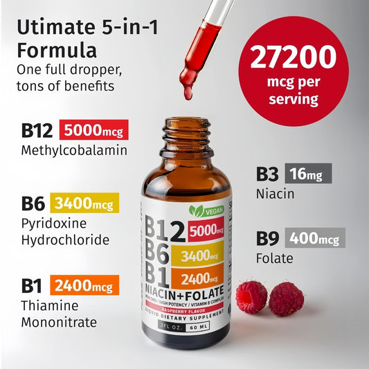 🏆#1 Best Seller ⏰50K+ SOLD! Almost Gone💥-Vitamin B12 Liquid Supplement-ZDQ8