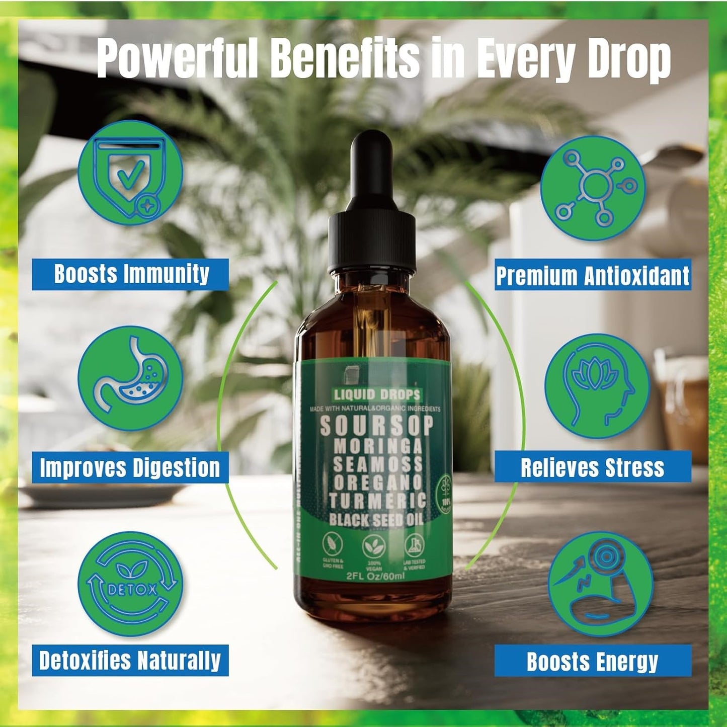 🏆Flash Sale⚡100K+ SOLD! Almost Gone-💥🏆#1 Pure Soursop 10 in 1 Liquid Drops Extract-CCC8