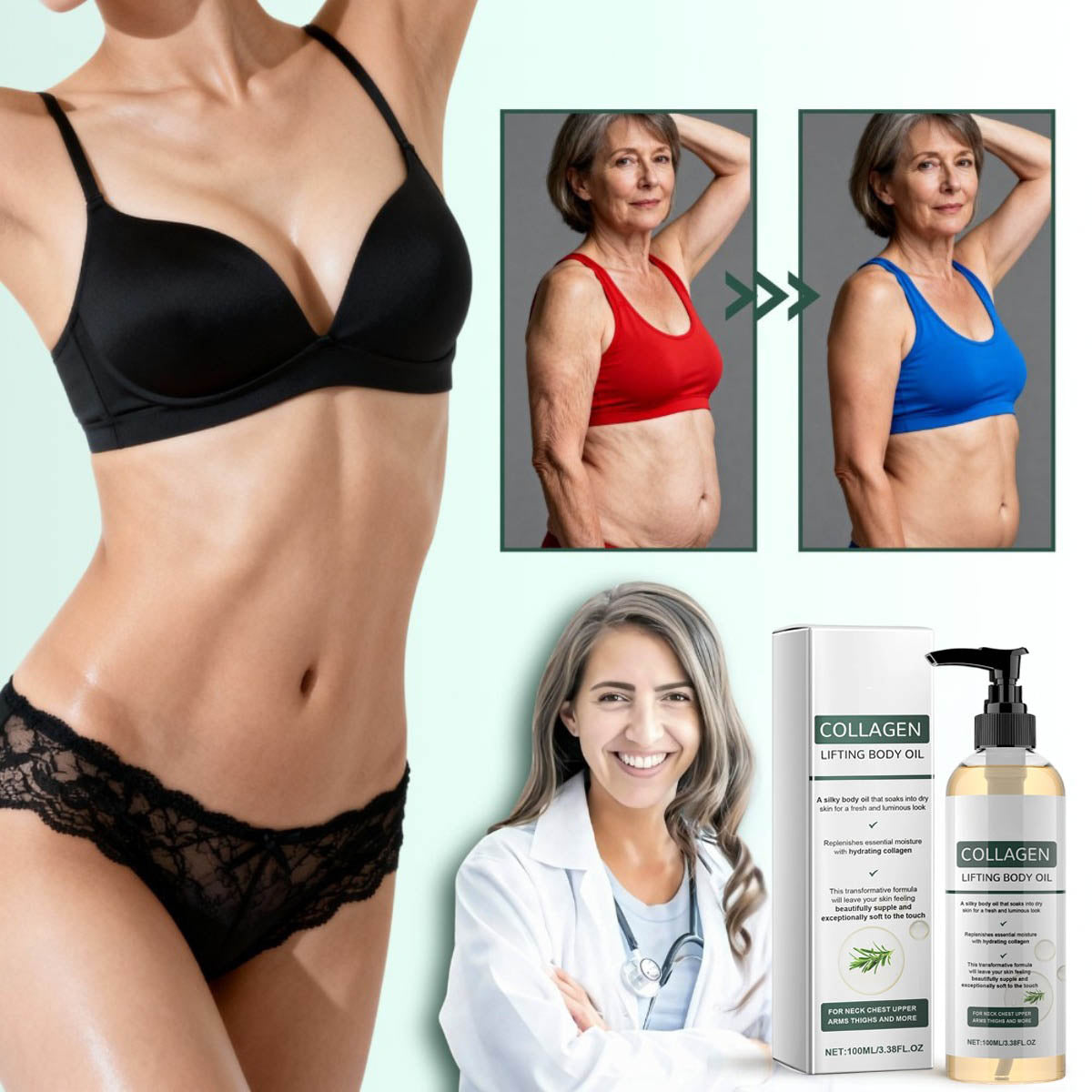 🎁Collagen Oil 🌿 Tightens and lifts sagging skin by 98% within 24 hours-ABB8