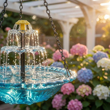 ✨2026 Spring special offer 70% off-🐦Solar Cascade Hanging Bird Bath Fountain-GD